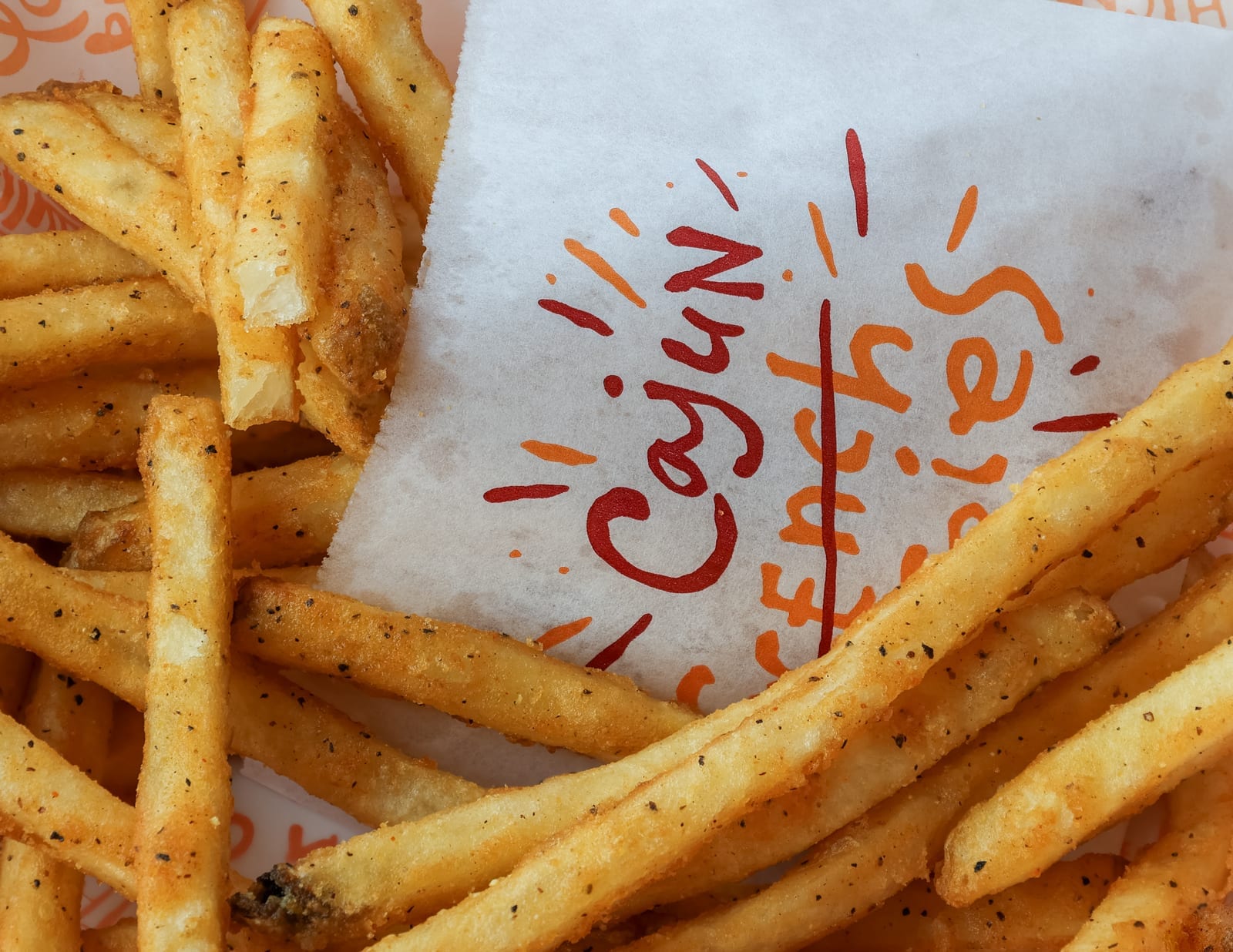 A basket of Cajun fries from Popeyes Louisiana Kitchen